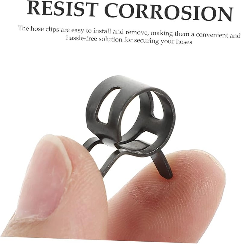 Balacoo 50 Pcs Heavy Duty Manganese Spring Hose Clamps For Water Line Leak Resistant Connection - Image 4